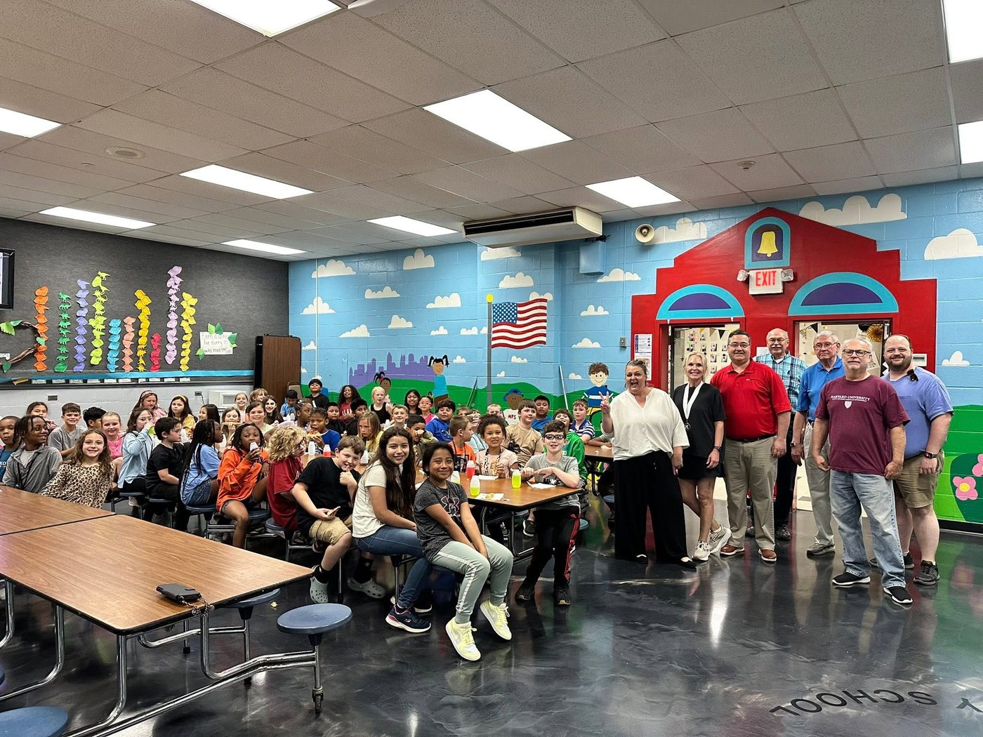 Students gathered for a Bring Up Grades celebration
